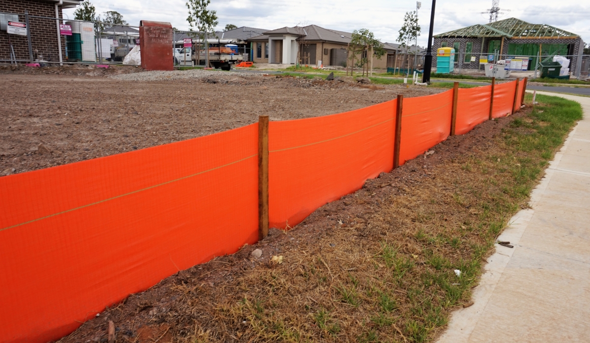 Orange Hi-Vis Silt Fencing Greenaway Sediment Control