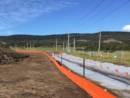 Orange Hi-Vis Silt Fencing Greenaway Sediment Control