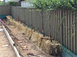 Hay Bales Sediment Control