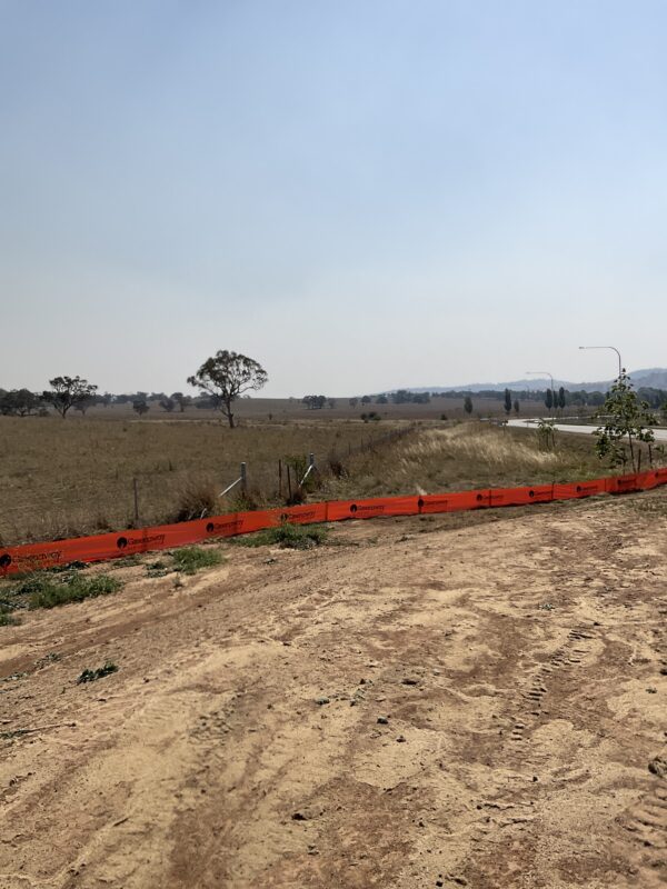 935m silt fence installation, Canberra